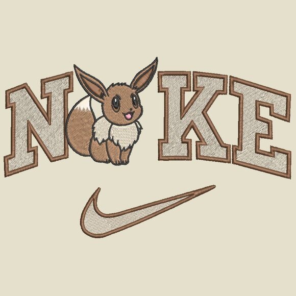 Nike Pokemon Eevee Embroidered Adult Unisex Crewneck Sweatshirt - Picture 3 of 12